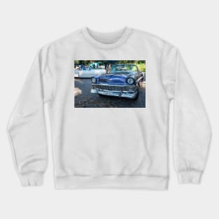 American car from the 50's in Havana, Cubas Crewneck Sweatshirt